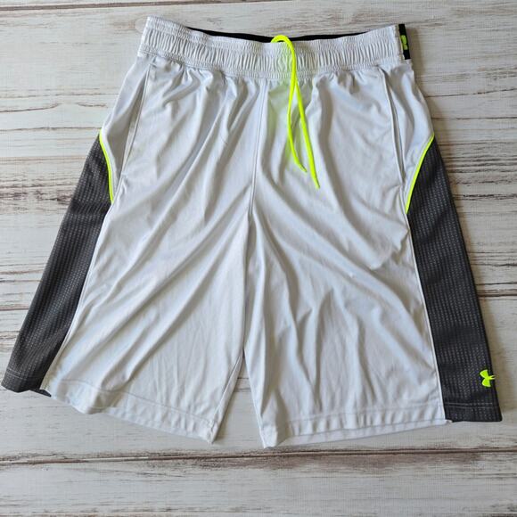 Under Armour White and Gray Men's Shorts - Picture 5 of 5